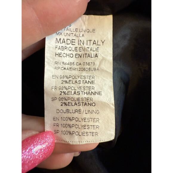 American Eagle Women's M Boho Satin Floral Zip Front Bomber Jacket Retro Italy - Picture 6 of 11